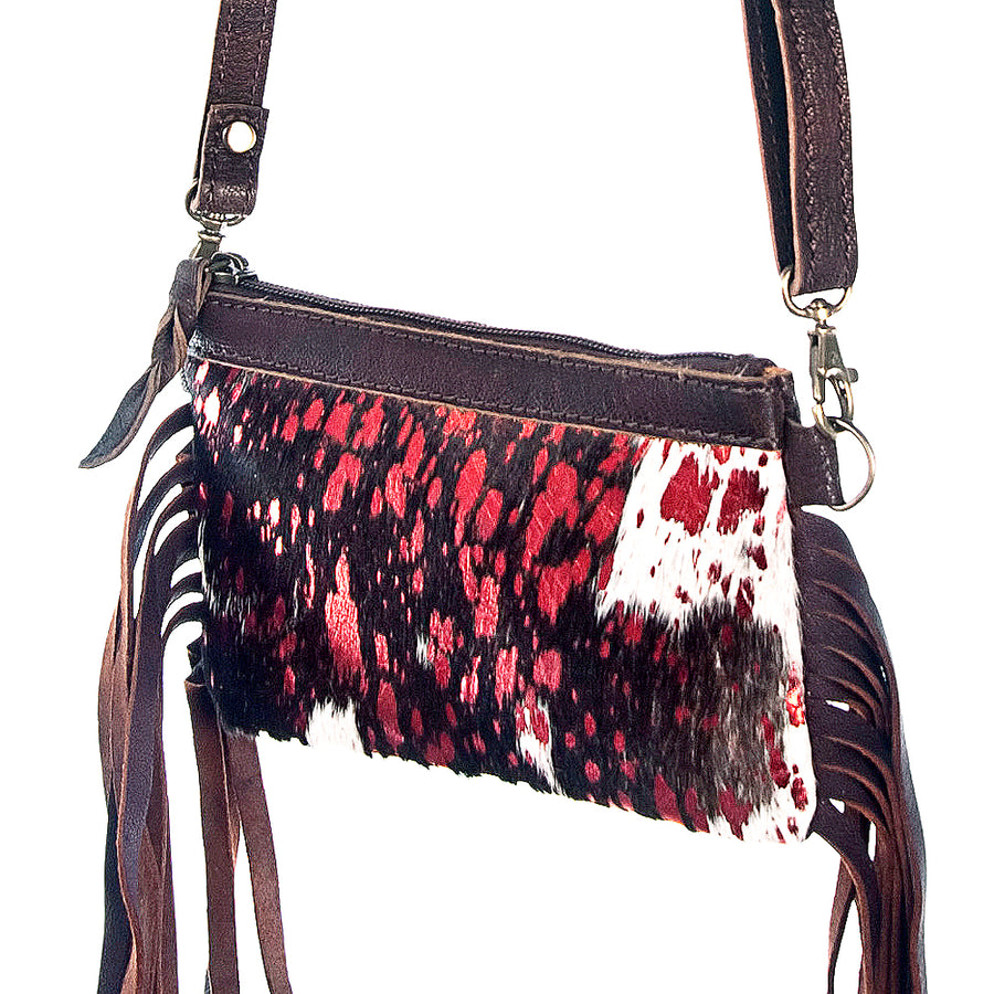 American Darling Small Crossbody Hair On Genuine Leather Western Women Bag Handbag Purse | for Cute