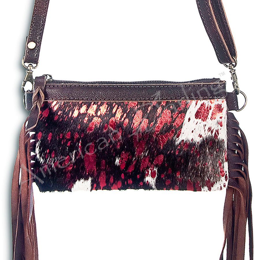 American Darling Small Crossbody Hair-On Genuine Leather Western Women Bag Handbag Purse | for Cute - Uhorse