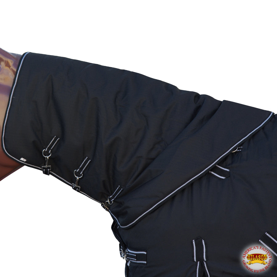 Hilason 600D Winter Waterproof Poly Turnout Horse Hood Neck Cover - Uhorse