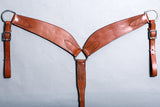 Western Horse Breast Collar Leather Brown Comfytack