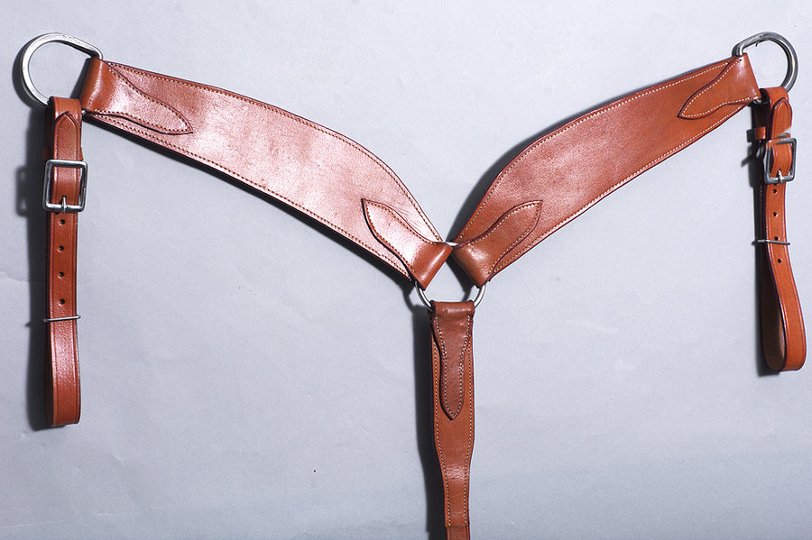 Western Horse Breast Collar Leather Brown Comfytack