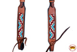Hilason W. H. One Ear Headstall Bridle American Leather Aztec –