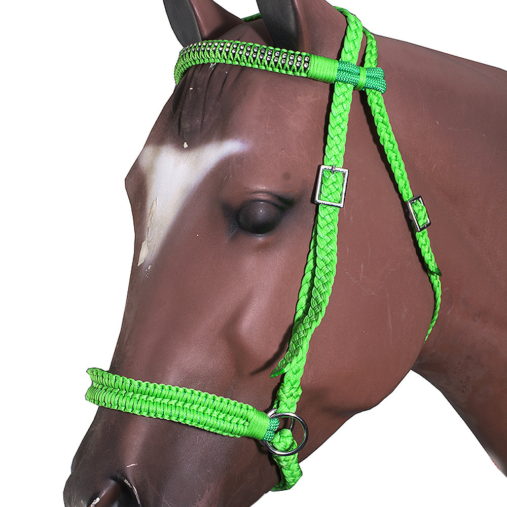  HILASON Western Horse Braided Poly Rope Crystal Accents Tack  Halter : HILASON: Sports & Outdoors