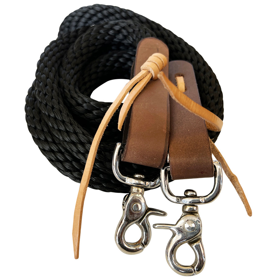 5/8 in x 8 ft Hilason Poly Roper Reins Scissor Snap - Uhorse