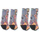 Classic Equine Legacy2 Horse Front Hind Sports Boots 4 Pack Wildflower