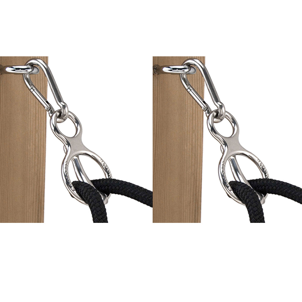 [ Set Of 2 ] Blocker Tie Ring || Horse Tie Ring Stainless Steel