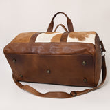 American Darling ADBGS174TAW Duffel Hair On Genuine Leather Women Bag Western Handbag Purse