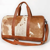 American Darling ADBGS174TAW Duffel Hair On Genuine Leather Women Bag Western Handbag Purse