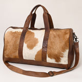 American Darling ADBGS174TAW Duffel Hair On Genuine Leather Women Bag Western Handbag Purse