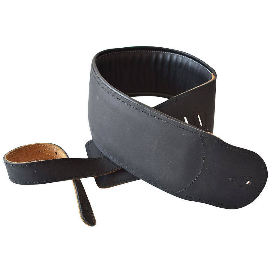 Leather Guitar Bass Strap 3.25 In Padded By Great American