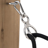 [ Set Of 2 ] Blocker Tie Ring || Horse Chrome + Pc 10' Poly Lead Rope