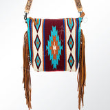 American Darling Large Crossbody Saddle Blanket Genuine Leather Women Bag Western Handbag Purse