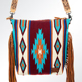 American Darling Large Crossbody Saddle Blanket Genuine Leather Women Bag Western Handbag Purse