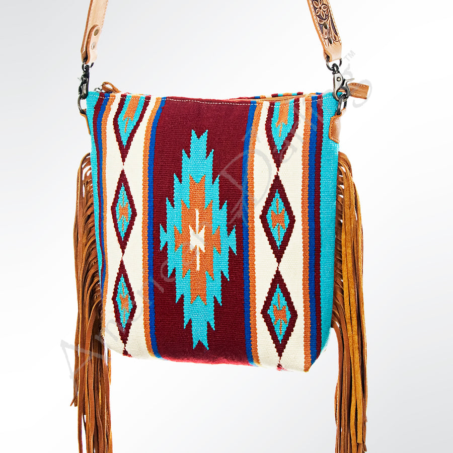 American Darling Large Crossbody Saddle Blanket Genuine Leather Women Bag Western Handbag Purse - Uhorse