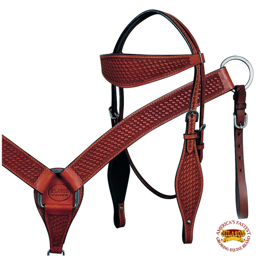 HILASON Western Horse Treeless Saddle American Leather Trail Barrel Tack | for Horses