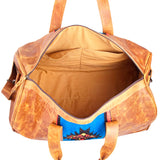 American Darling ADBGS174DAR Duffel Saddle Blanket Genuine Leather Women Bag Western Handbag Purse