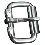 Pack Of 2 In Hilason One Tong Polished Stainless Steel Roller Buckle – by Hilason – Cowboy and equestrian accessories