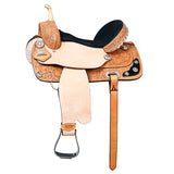 Hilason Western Horse Treeless Trail Barrel American Leather Saddle Tack