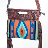 American Darling Cross Body Saddle Blanket Genuine Leather Western Women Bag |Handbag Purse Crossbody for Cute