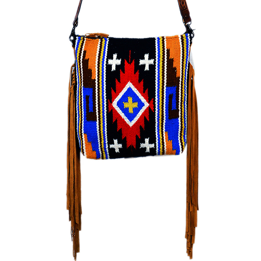 ADBG223 American Darling Saddle Blanket Genuine Leather Women Bag W. by Hilason – Cowboy and equestrian accessories