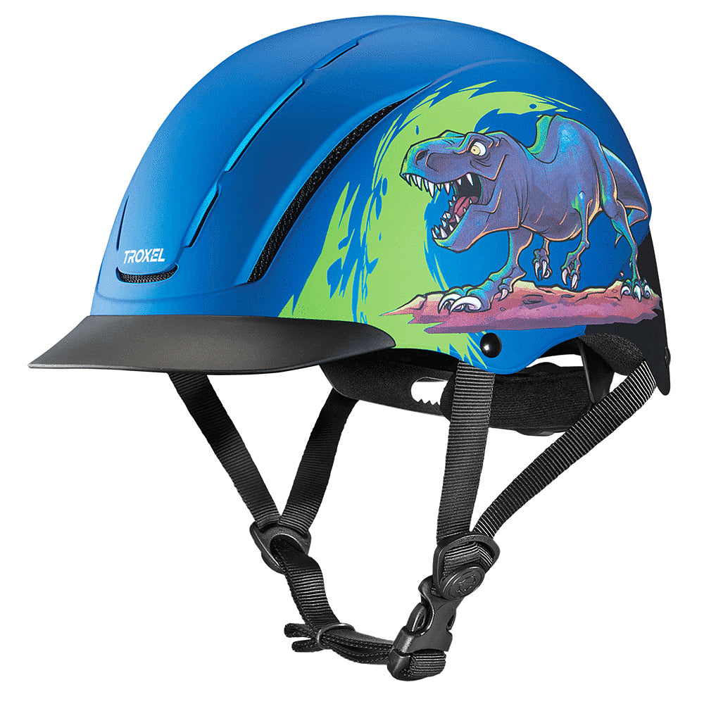 Lrg Troxel Full Coverage Optimal Comfort Horse Riding Helmet T Rex W/ Reins
