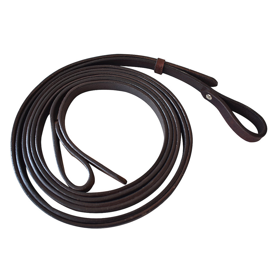 Hilason H. Leather Split Reins 7Ft Walnut by Hilason – Cowboy and equestrian accessories
