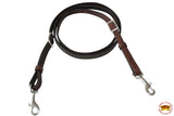 Hilason Horse Leather Split Reins 7Ft Walnut