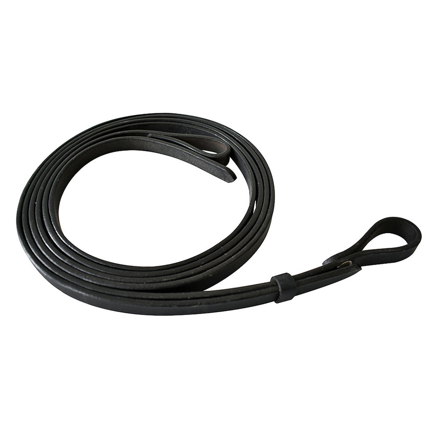 Hilason H. Leather Split Reins 6 1/2Ft Black by Hilason – Cowboy and equestrian accessories