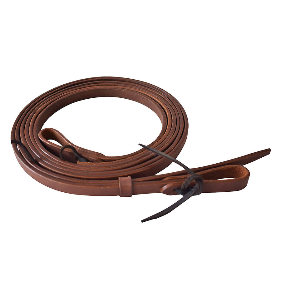Hilason H. Leather Split Reins 7 1/2Ft Regular Oil by Hilason – Cowboy and equestrian accessories