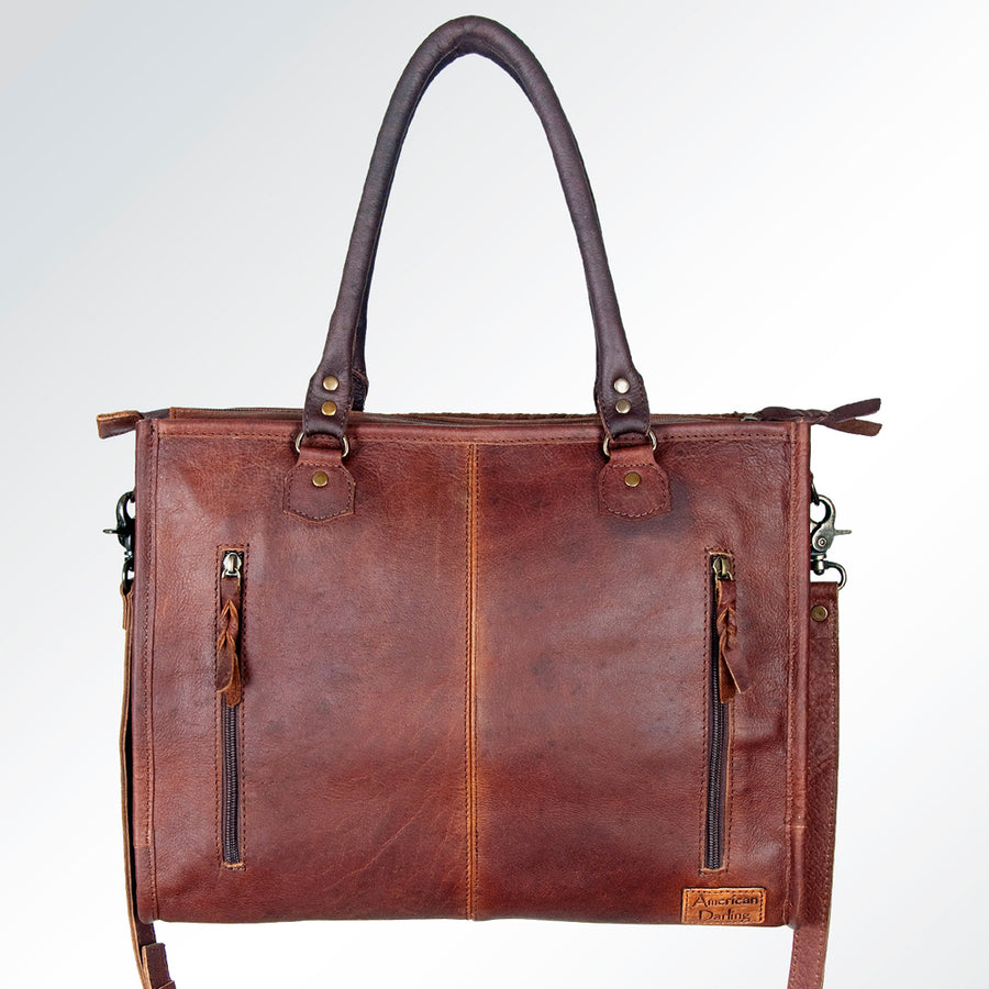 American Darling Briefcase Hair On Genuine Leather Western Women Bag | Handbag Weekend Travel Bags for