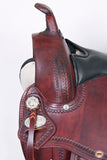 HILASON Western Horse Saddle American Leather Flex Tree Trail & Pleasure Mahogany