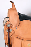 HILASON Western Horse Saddle American Leather Flex Tree Trail & Pleasure Oiled Tan