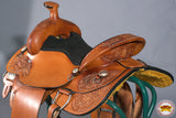 W. H. Saddle American Leather Ranch Roping Cowboy Hilason – Hilason