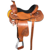 16 In Western Horse Saddle American Leather Ranch Roping Cowboy Hilason - Uhorse