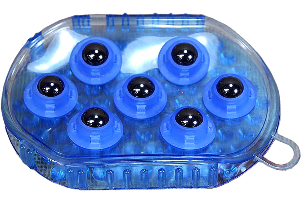 Hilason Rubber Jelly Magnetic Rollers Massage Blue