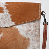 American Darling ADBGS178TAW Envelope Hair On Genuine Leather Women Bag Western Handbag Purse
