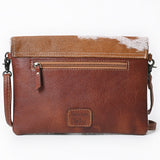 American Darling ADBGS178TAW Envelope Hair On Genuine Leather Women Bag Western Handbag Purse