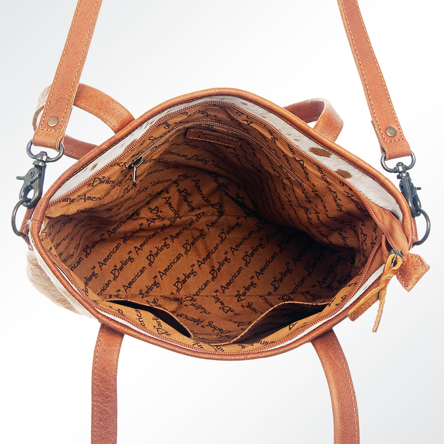 American Darling Women's Tote Bag Hair-On Genuine Leather Handbag and Ladies Purse