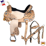 Western Horse Treeless Saddle American Leather Trail Barrel Tack