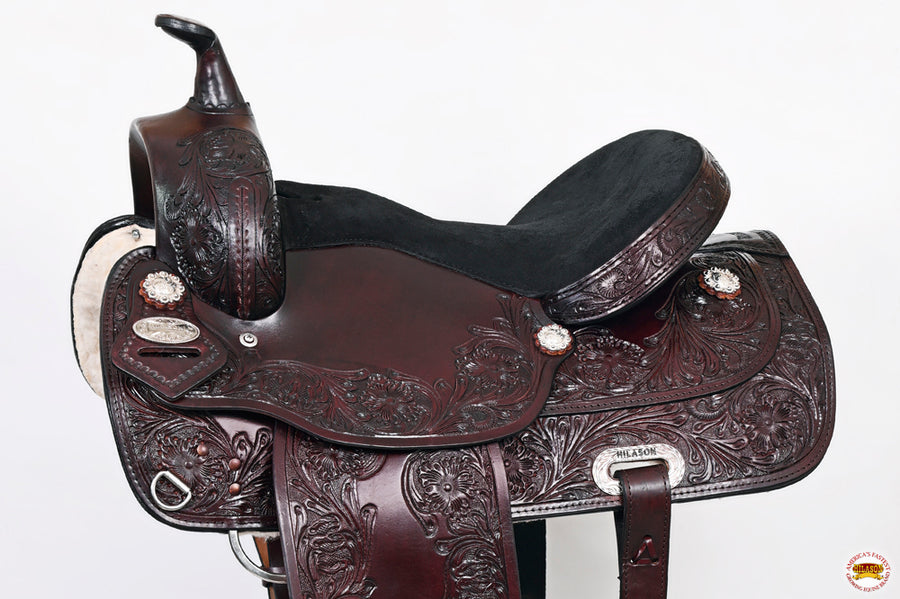 HILASON Draft Horse Trail Pleasure Tack Set American Leather Saddle | Horse Saddle | Western Saddle | Draft Horse Saddle | Saddle for Horses | Horse Leather Saddle
