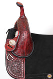 Western Horse Child Saddle Treeless American Leather Barrel