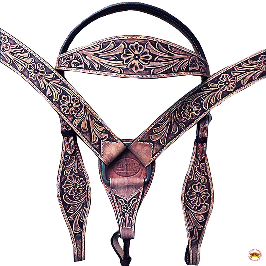 HILASON Child Treeless Horse Saddle Western American Leather Barrel | for Horses