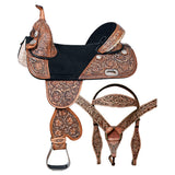 HILASON Western Horse Saddle Treeless American Leather Barrel Racing | for Horses - Uhorse