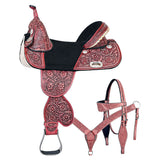 18 In HILASON W. H. Saddle Hilason Treeless American Leather Barrel by Hilason – Cowboy and equestrian accessories