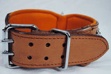 Hilason Western Style Heavy Duty Spiked Leather Pet Dog Collar