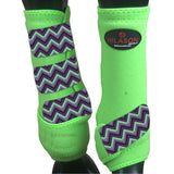 Hilason H. Medicine Sports Boots Rear Hind Leg Green Chevron – Hilason