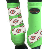 Hilason H. Medicine Sports Boots Rear Hind Leg Green Grey by Hilason – Cowboy and equestrian accessories