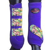 Hilason Horse Medicine Sports Boots Front Leg Purple