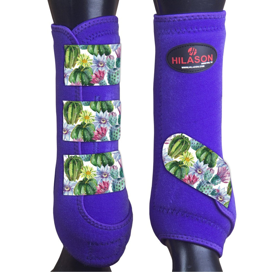 M - Hilason H. Medicine Sports Boots Rear Hind Leg Purple by Hilason – Cowboy and equestrian accessories