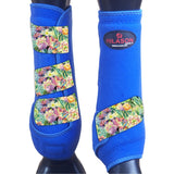 Hilason H. Medicine Sports Boots Front Leg Royal Blooming Cactus – by Hilason – Cowboy and equestrian accessories